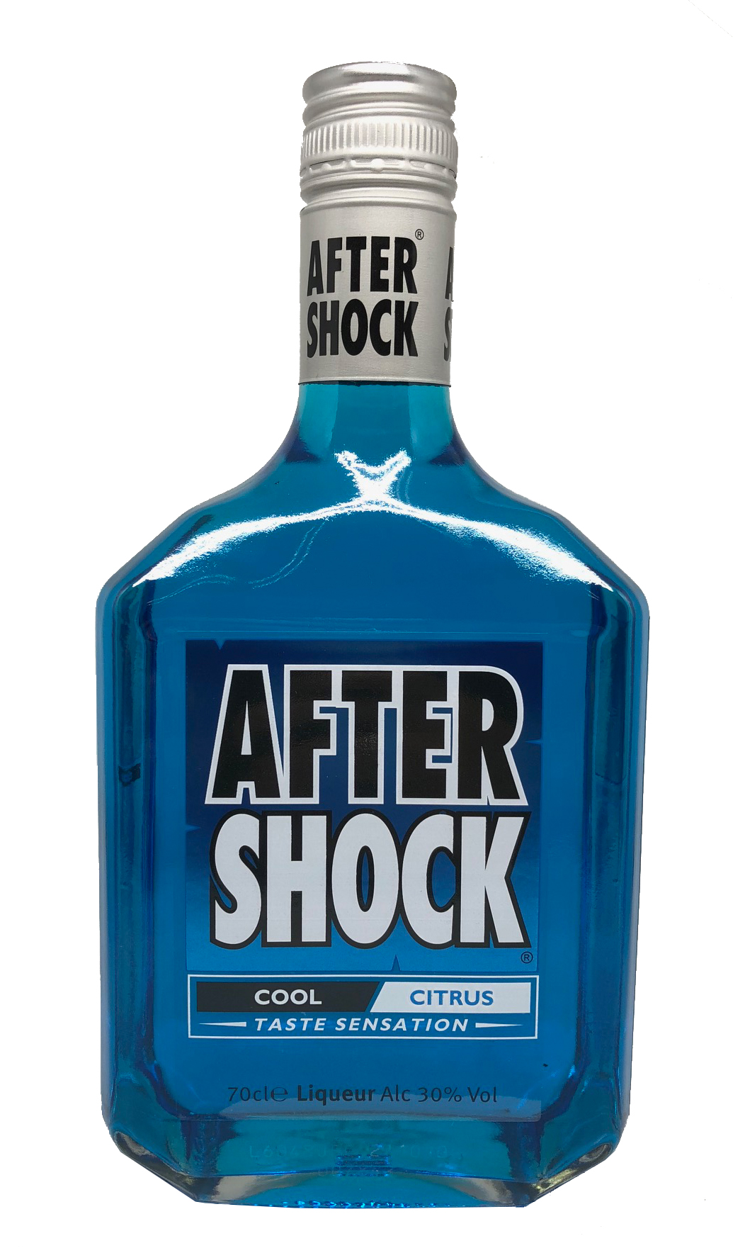 Aftershock Blau Zitrus-Minz Likör 0,7l 30%vol.