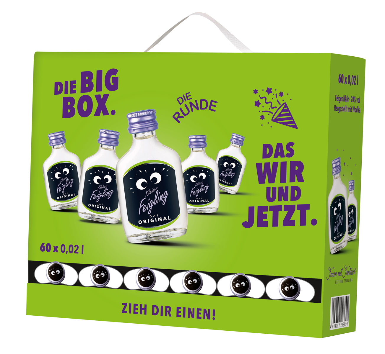 Kleiner Feigling - Das Original - BIG PARTY BOX 60x0,02l 20%vol.