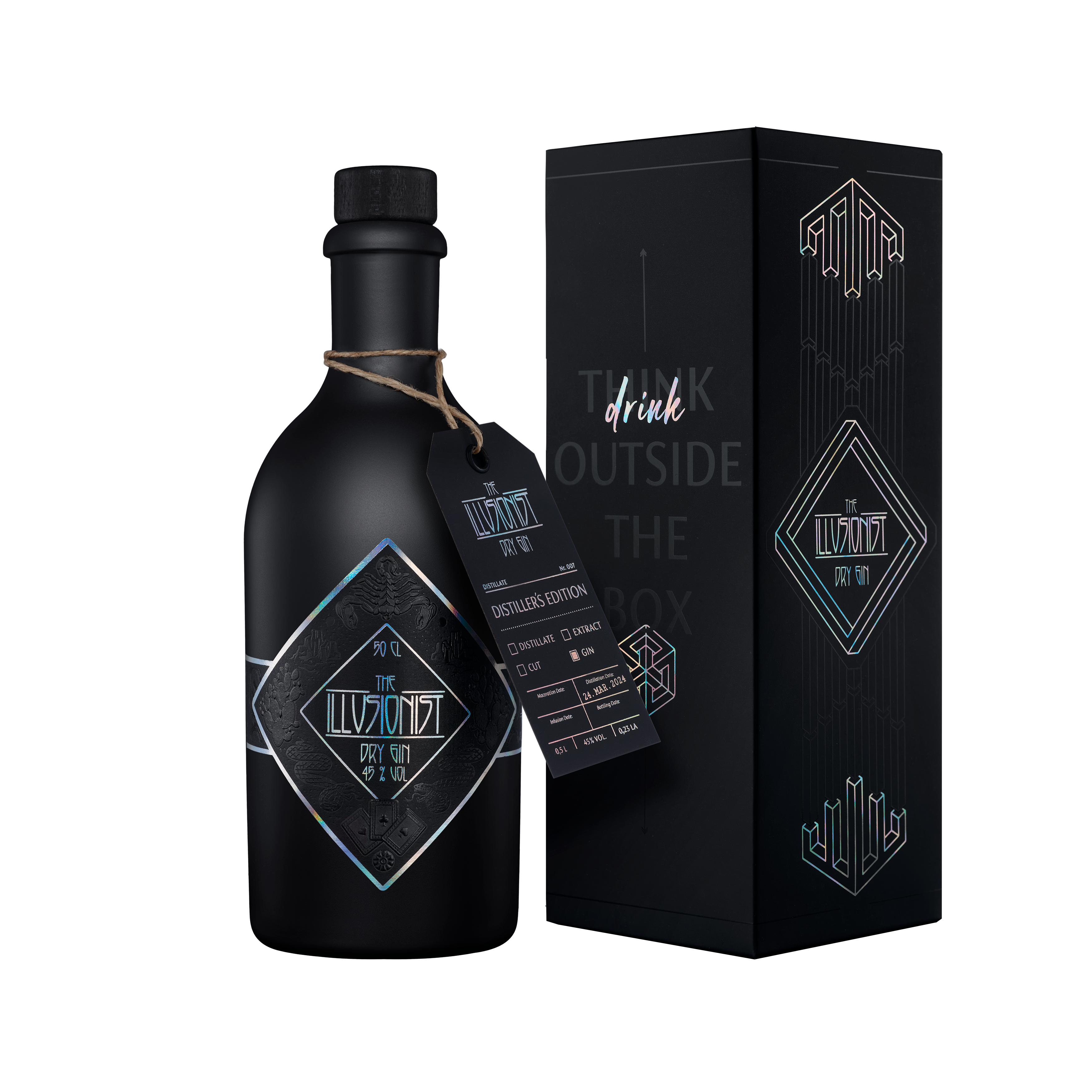 The Illusionist Dry Gin – Distiller's Edition 2024 - 500ml 45%vol.