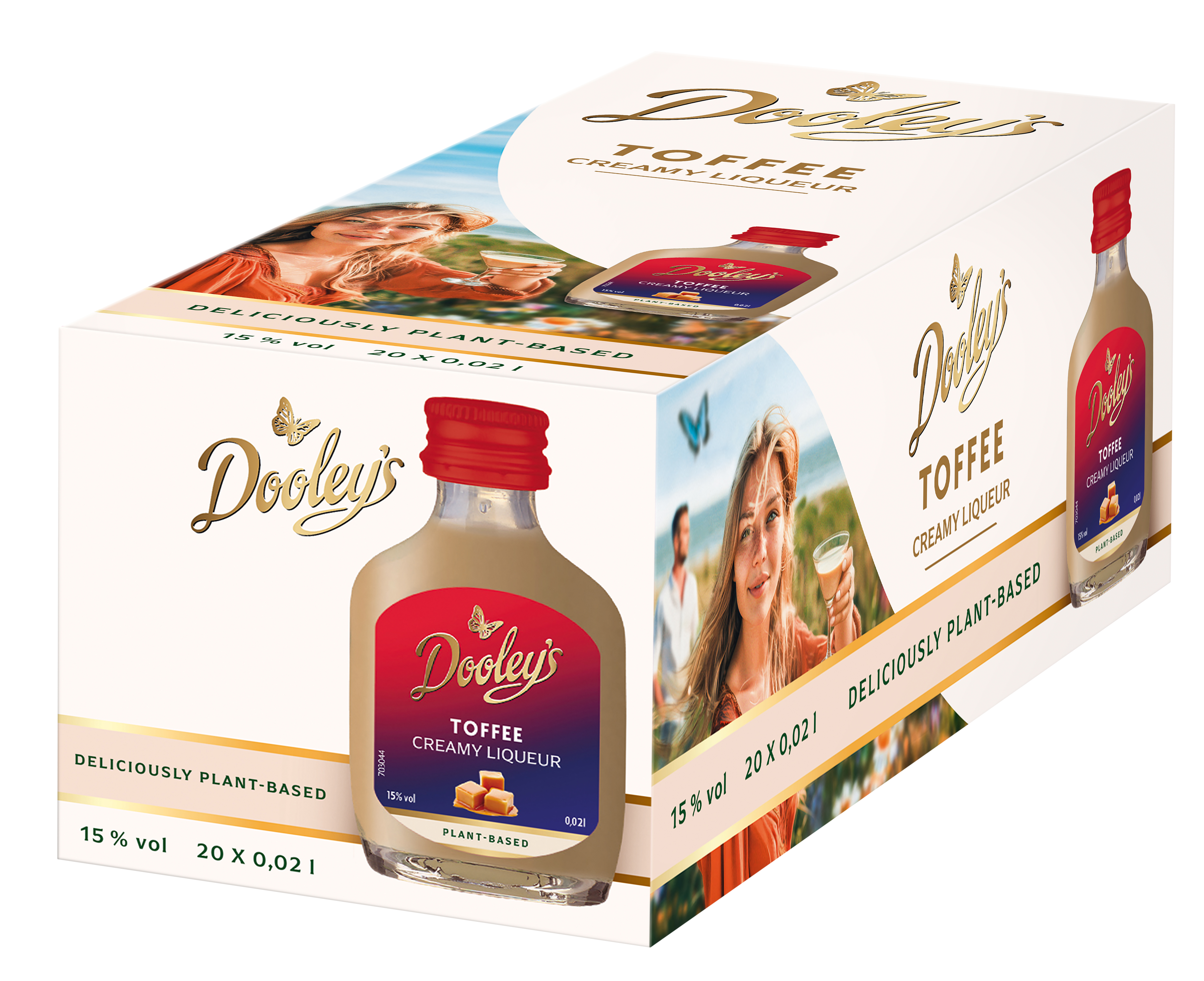 Dooleys Miniatur Pack - plant-based - 20x0,02l 15%vol.