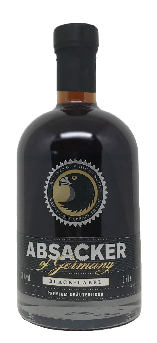 Absacker of Germany Black Label Kräuterlikör 0,5l 28%vol.