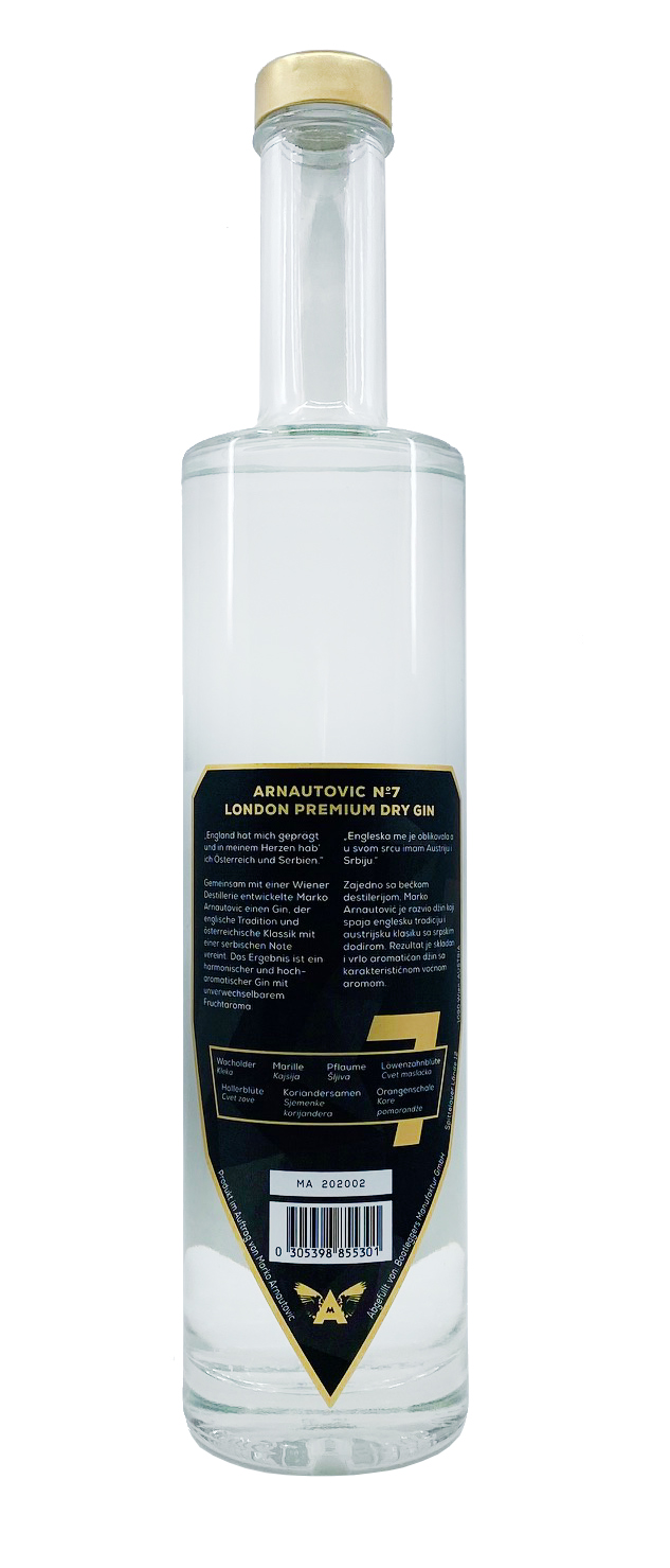 Arnautovic No. 7 London Premium Dry Gin 0,5l 40%vol.
