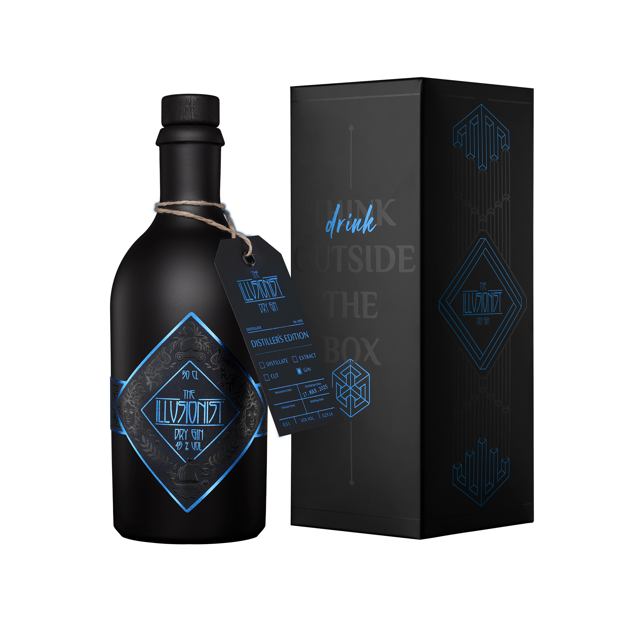 The Illusionist Dry Gin – Distiller's Edition 2025 - 500ml 45%vol.