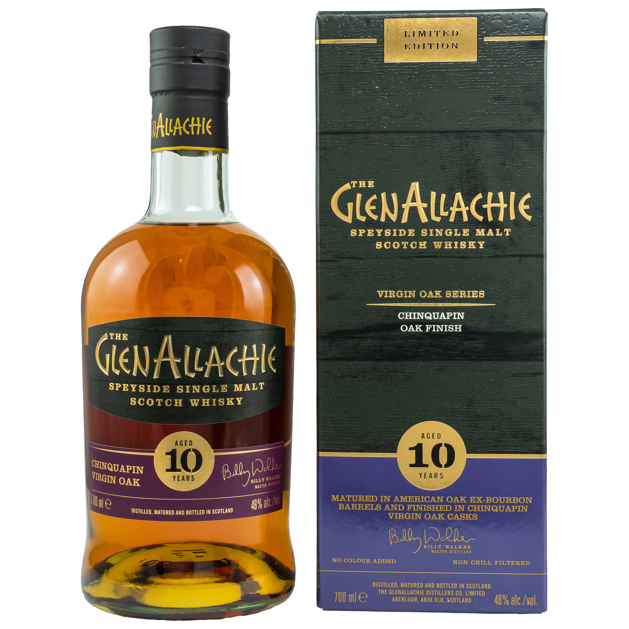 GlenAllachie 10 Years Chinquapin Oak Finish 0,7l 48%vol.