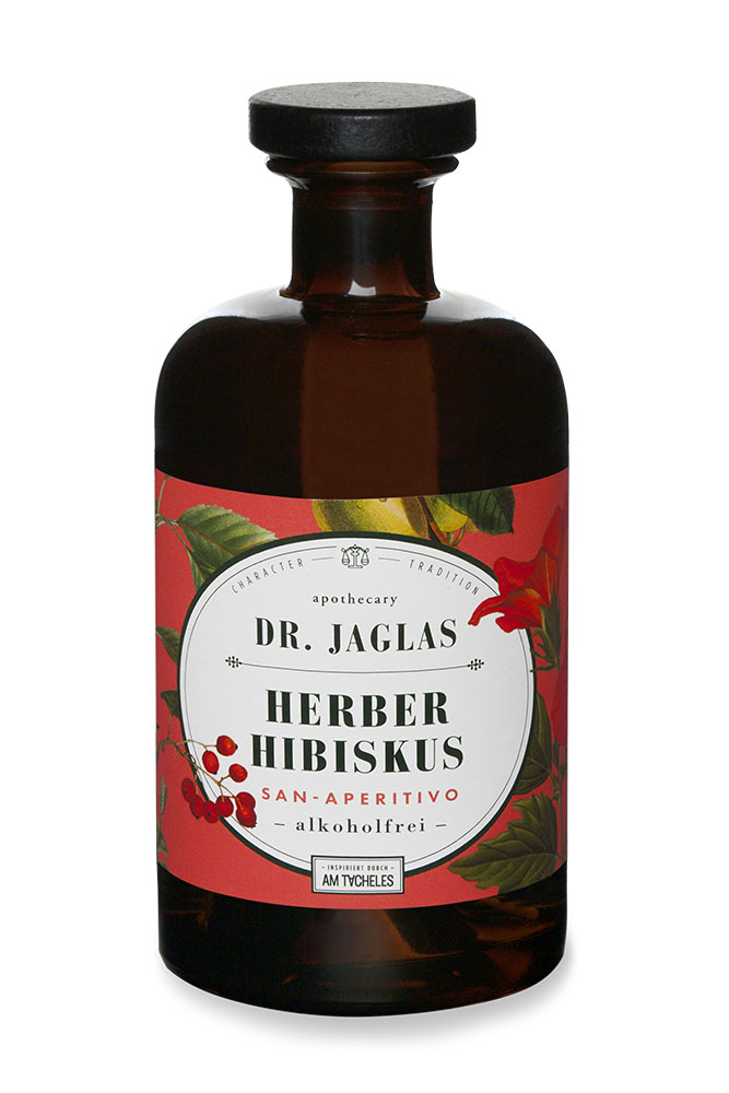 Dr. Jaglas ~ Herber Hibiscus ~ alkoholfreier Aperitif 0,5l