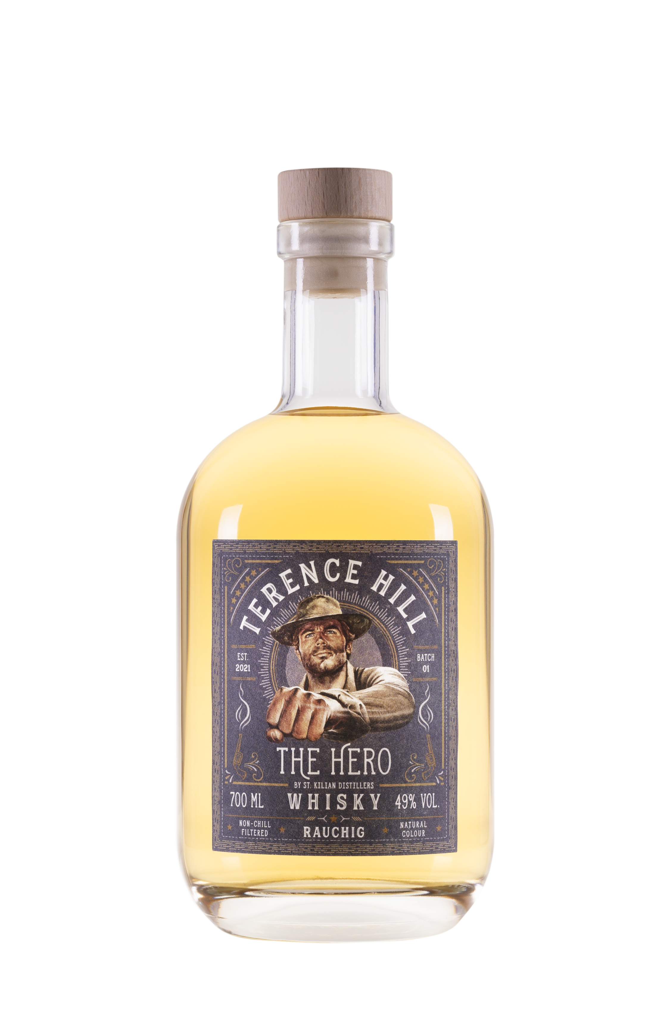 Terence Hill - The Hero - RAUCHIG Whisky - 0,7l 49%vol.