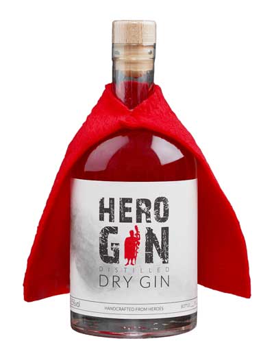 Hero Gin - Distilled Dry Gin - Handcrafted from Heroes (0,5l | 40,5%vol.) *versandkostenfrei*