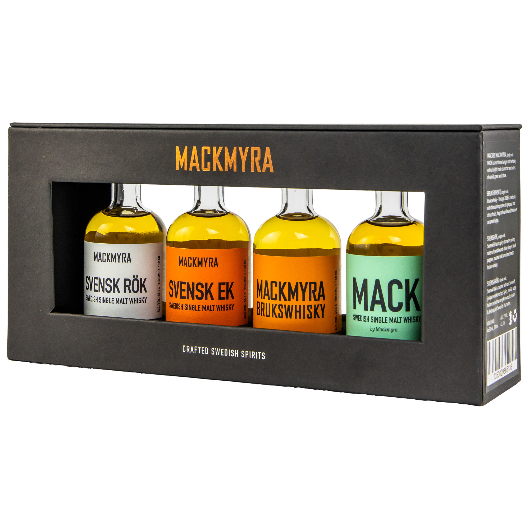 Mackmyra Miniaturcollection 4x0,05l 43,4%vol.