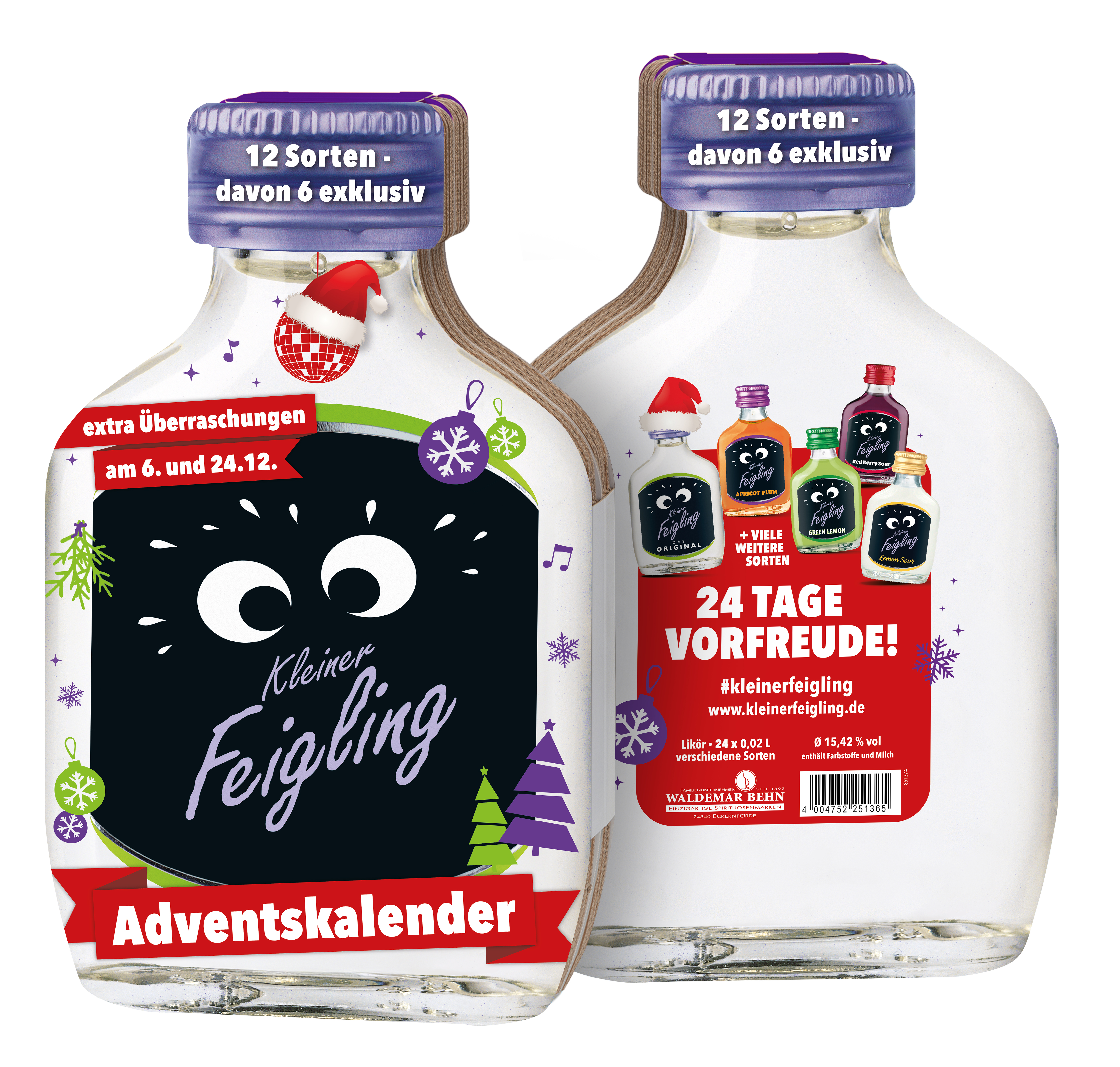 Kleiner Feigling - Adventskalender 24x0,02l 17,08%vol.