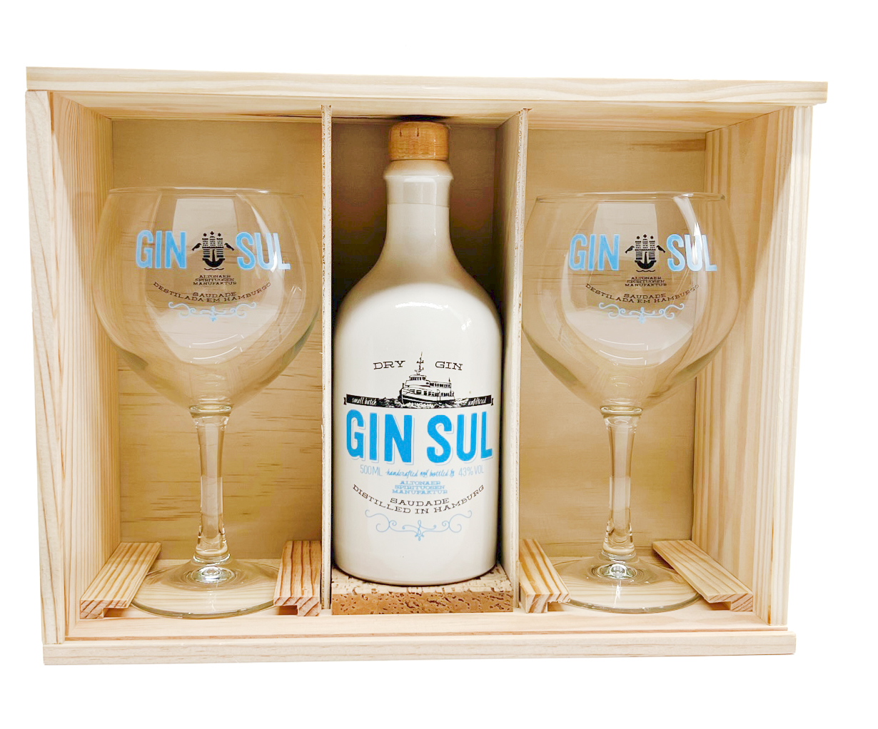 Gin Sul - limitiertes Geschenkpaket mit 2 Gläsern 0,5l 43%vol.
