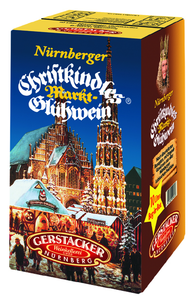 Gerstacker Nürnberger Christkindlsmarkt Glühwein Bag-in-Box 10 Liter für Großverbraucher