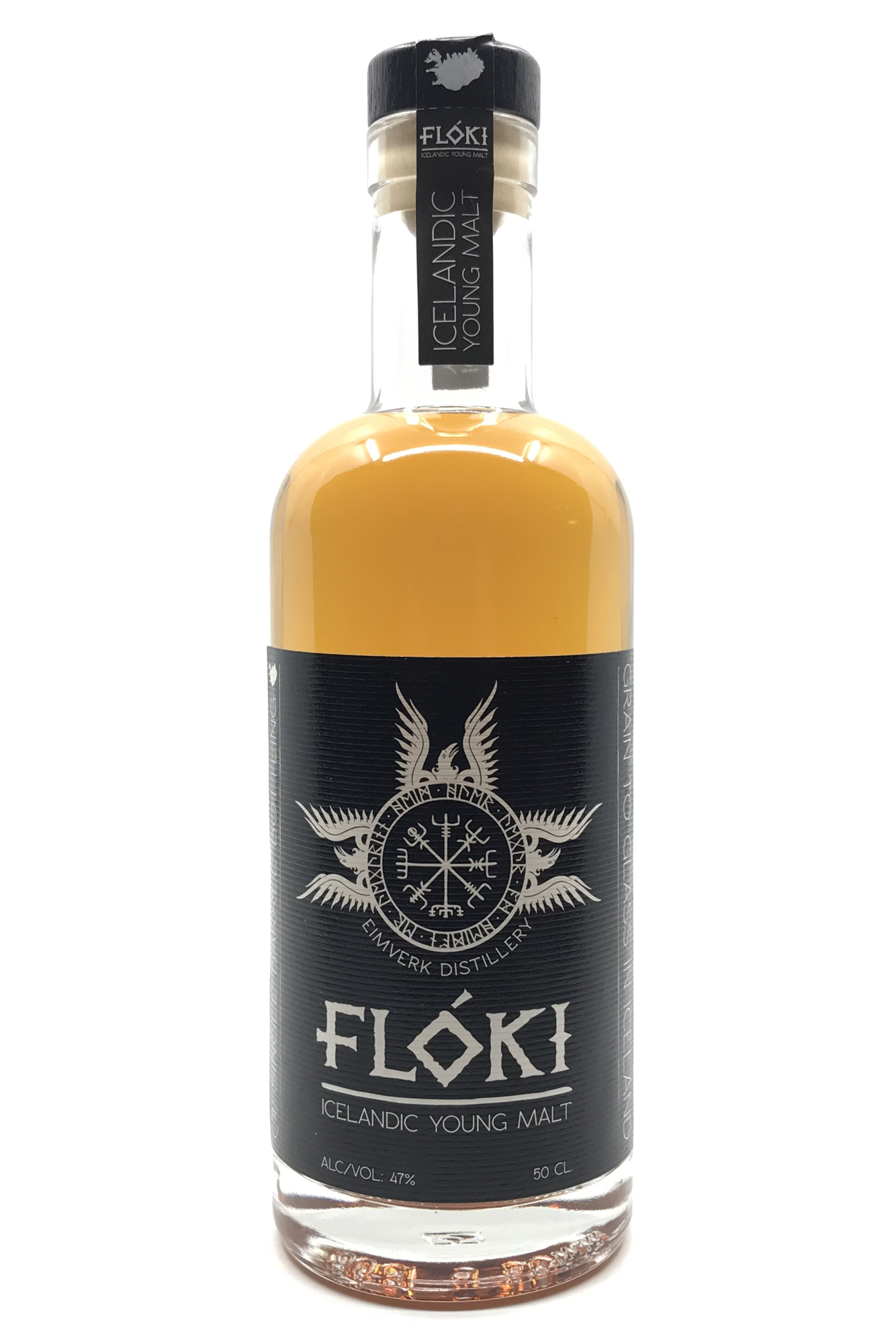 Floki Icelandic Young Malt Whisky - 47% vol. Alk. - 0,5l - Front