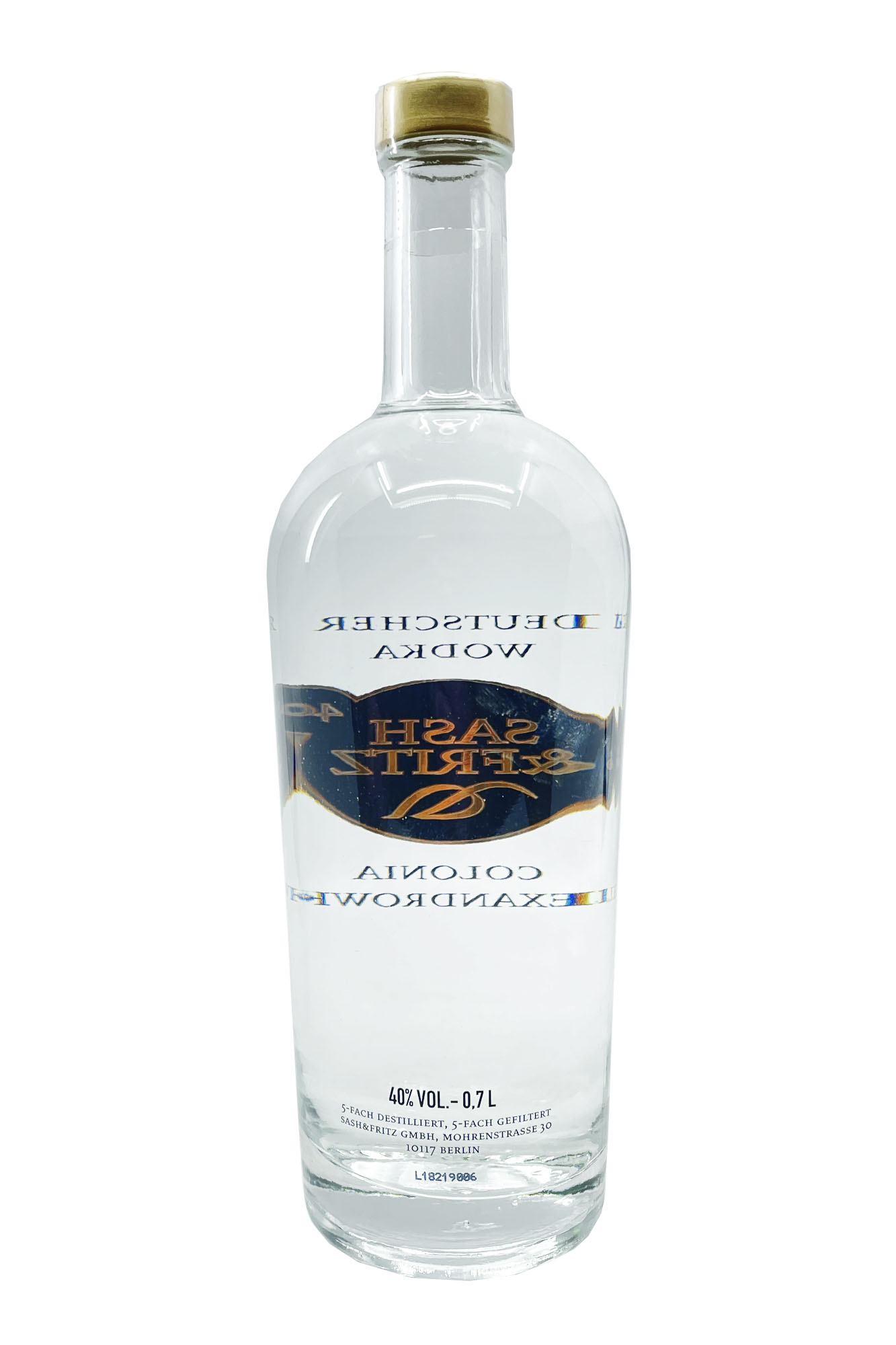 Sash&Fritz ~ Deutscher Wodka ~ 0,7L 40%vol.