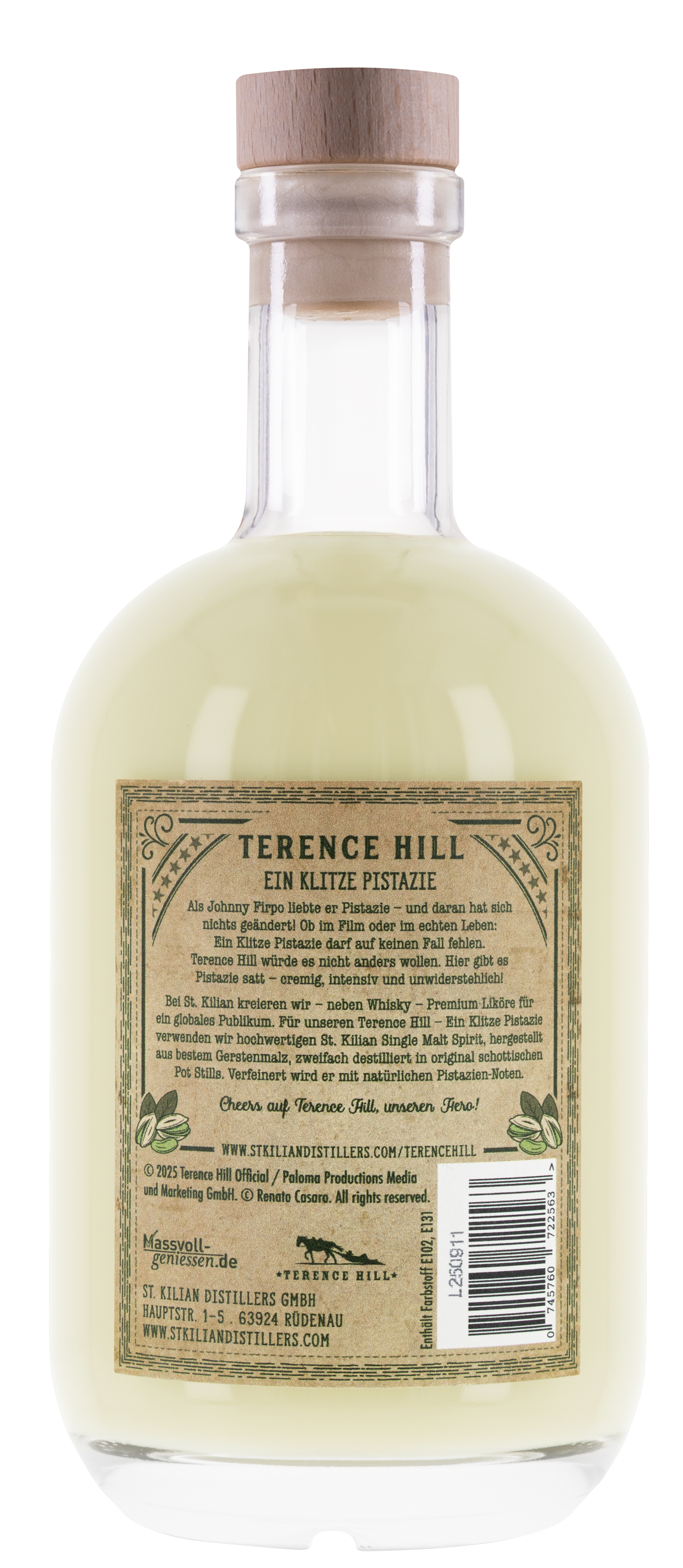  Terence Hill - Eine Klitze Pistazie - Pistazienlikör 20%vol. 0,7l