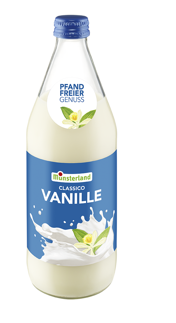 12 Flaschen Classico Vanille Milch von Münsterland - *pfandfrei* 0,5l