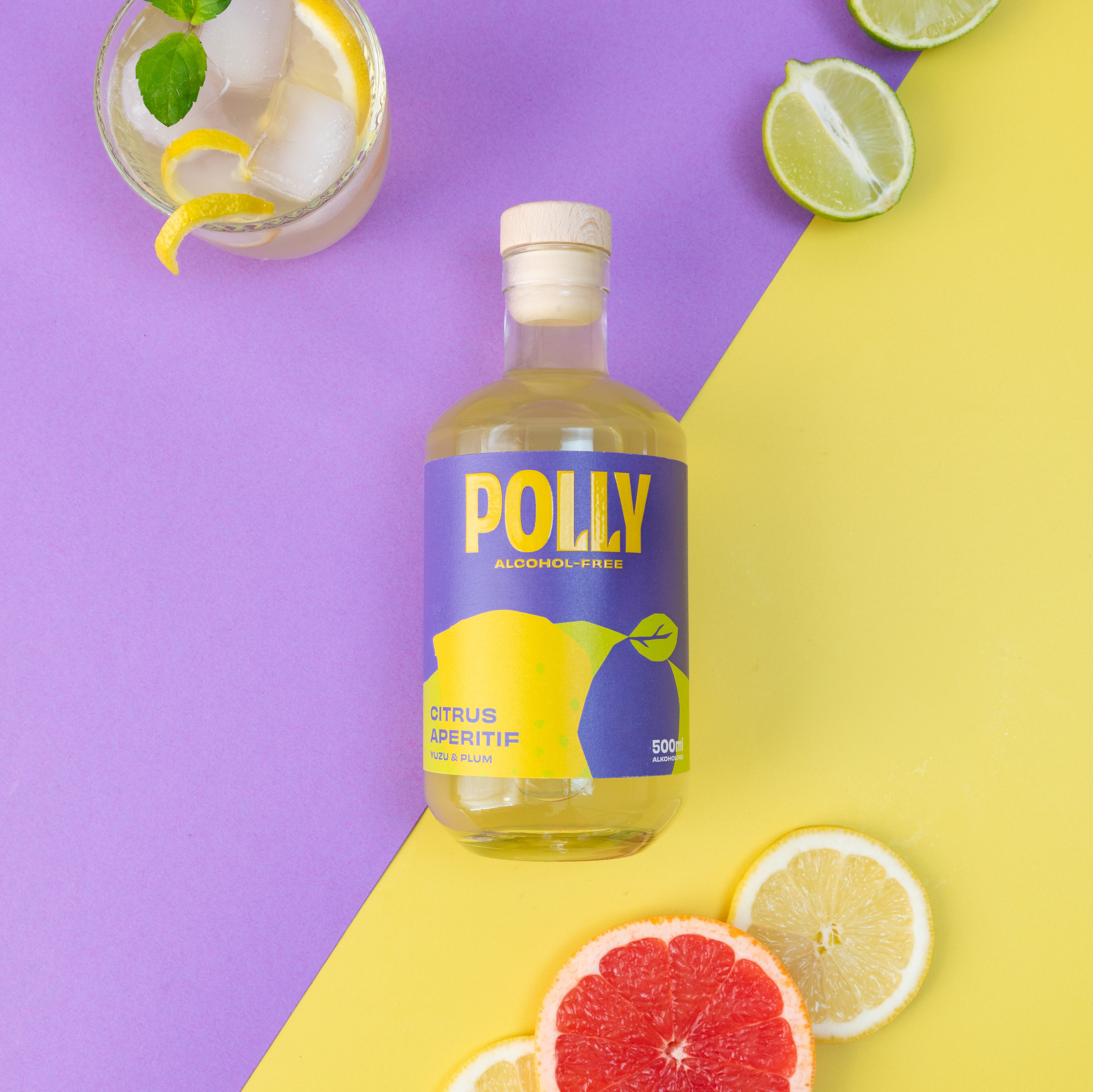Polly Citrus Aperitif Yuzu&Plum 0,5l 0,0%vol.
