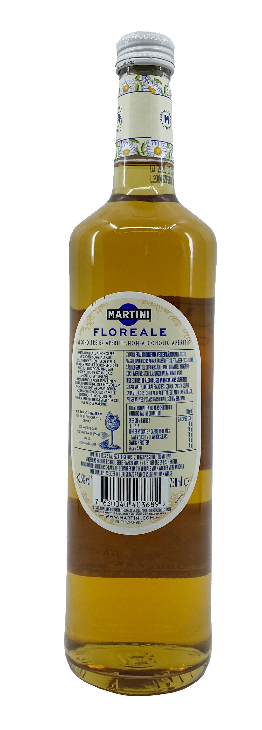 Martini Floreale - alkoholfreier Aperitif - 0,75l 