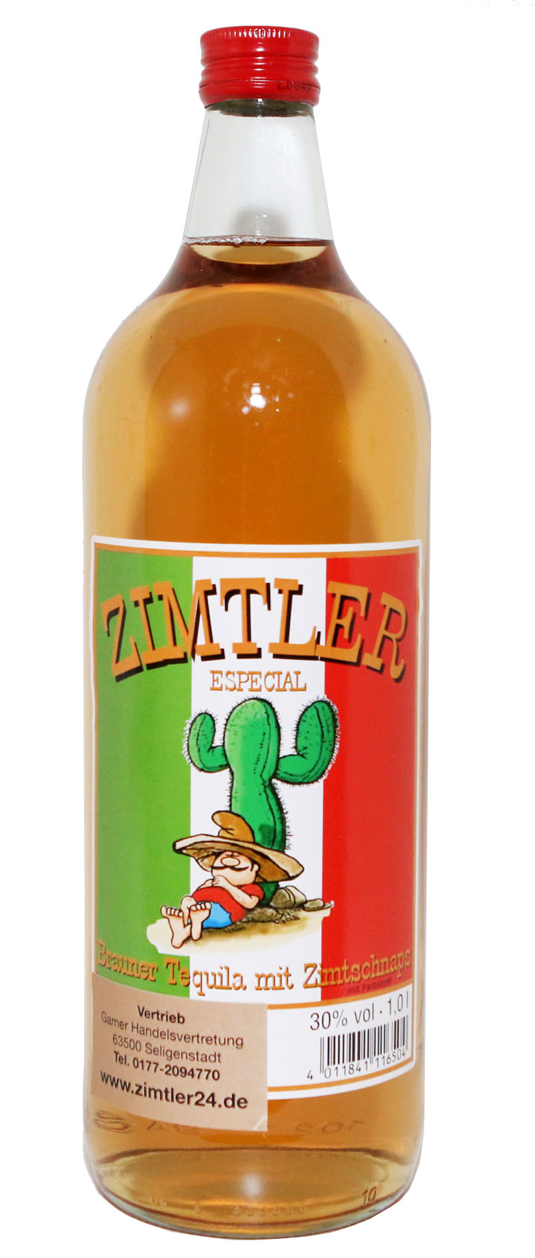 Zimtler - Das Original - Brauner Tequila mit Zimtlikör 30%vol. 1,0l