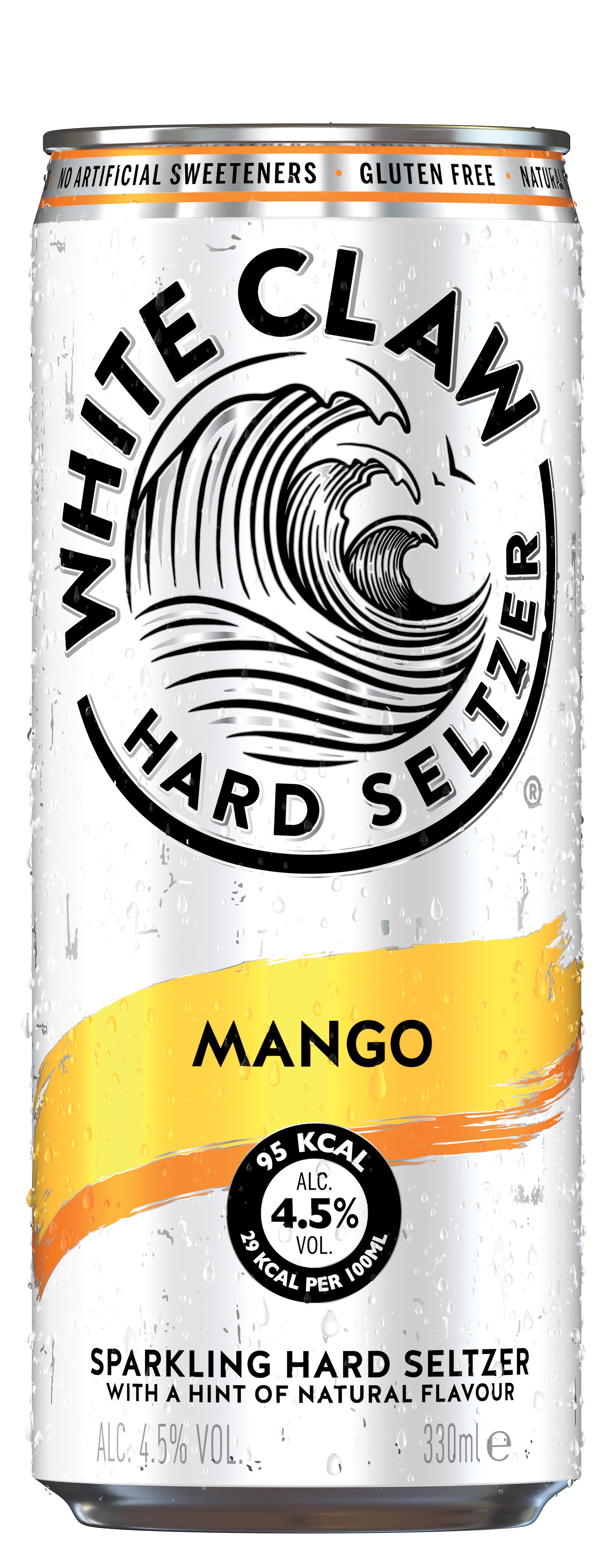 White Claw Hard Seltzer - Mango - 0,33l 4,5%vol. zzgl. 0,25 Euro DPG Pfand