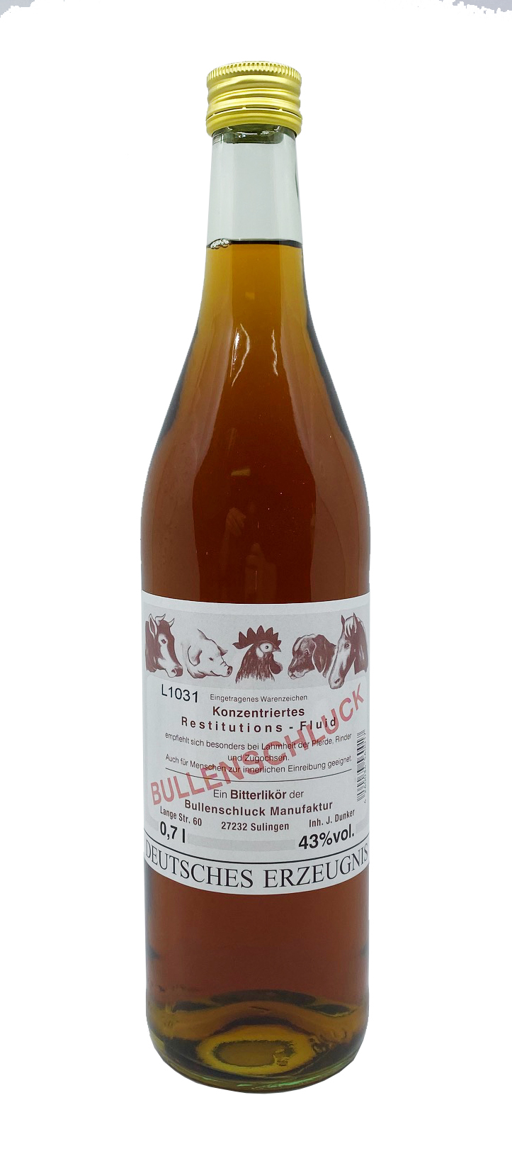 Bullenschluck Kräuterlikör Bitterlikör 0,7l 43%vol.