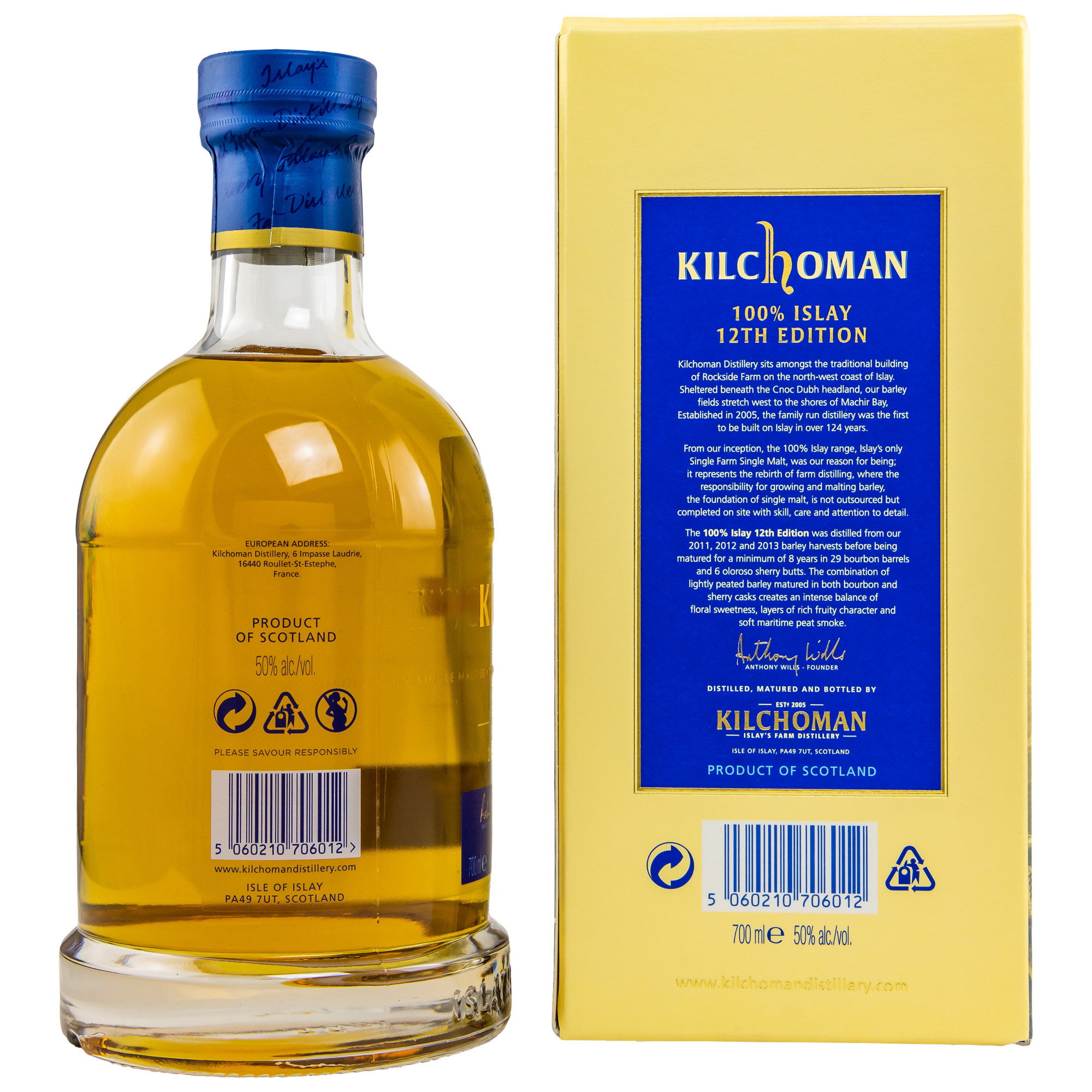 Kilchoman - 100% Islay - 12th Edition 0,7l 50%vol.